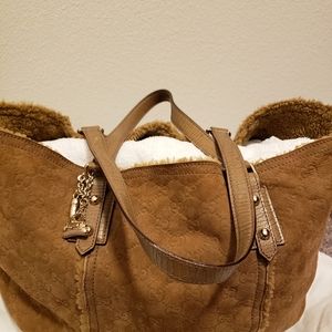 Gucci Shearling tote